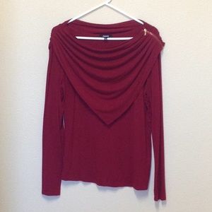 Dark red blouse